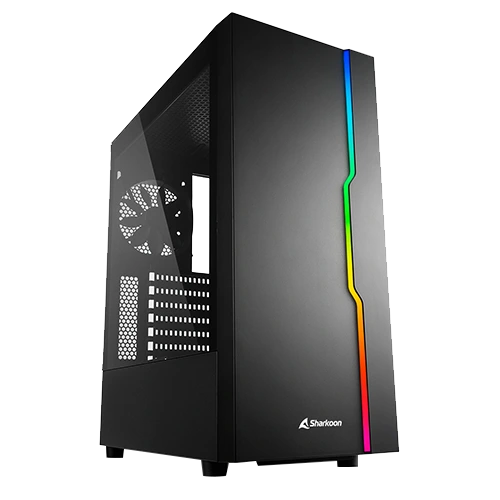 SHARKOON RGB SLIDER BK ATX CASE