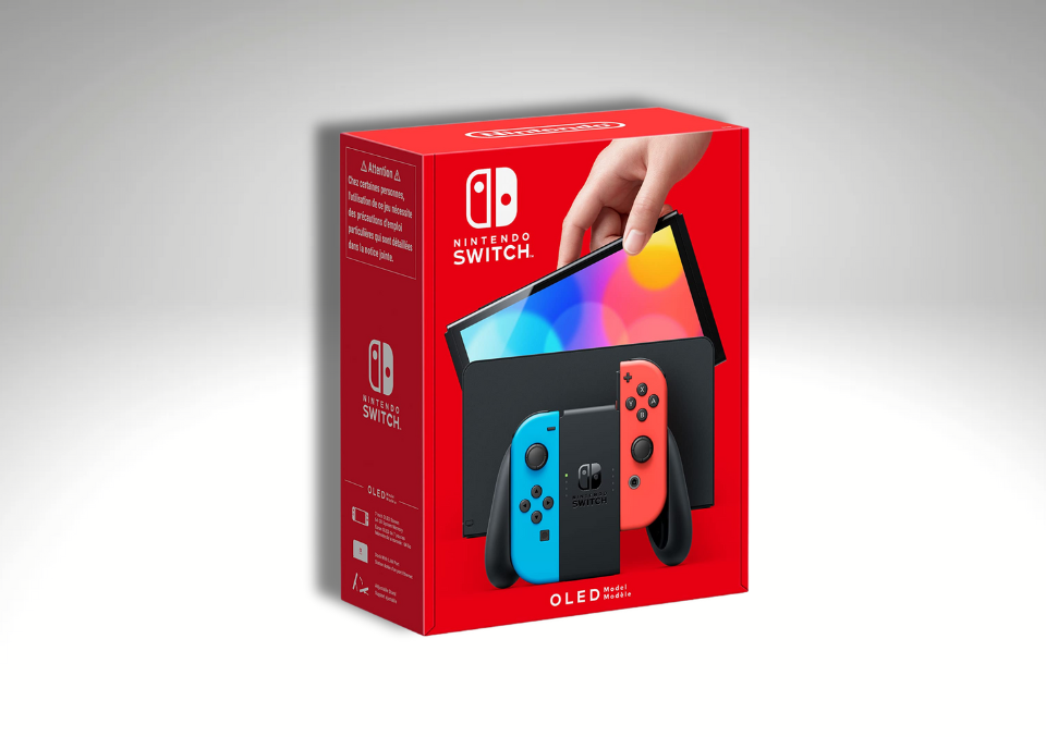 NINTENDO SWITCH NEON BLUE AND RED OLED