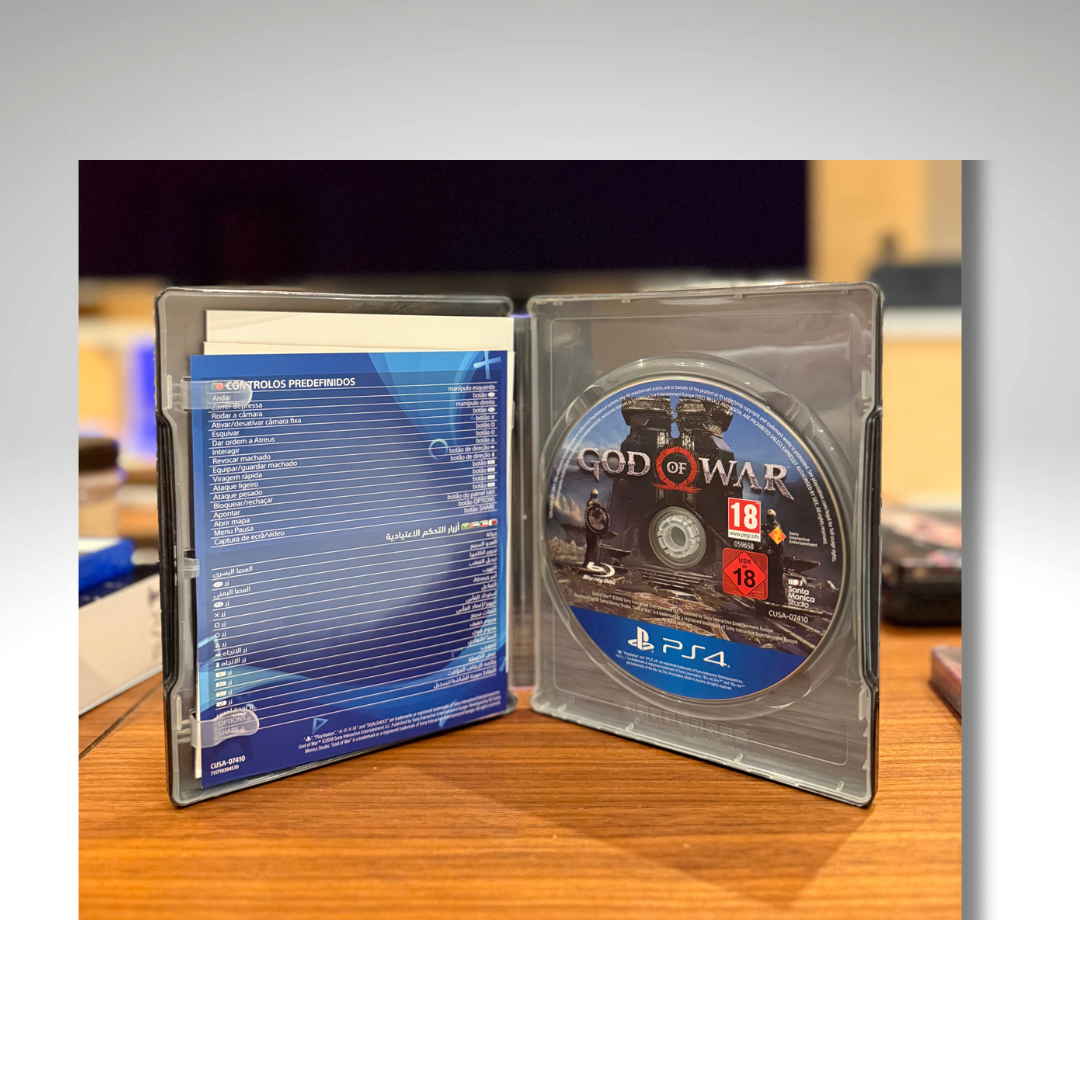 GOD OF WAR STEEL BOOK PLAYSTATION 4