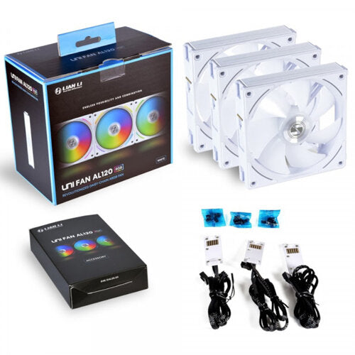LIAN LI UNI FAN SL-INF WIRELESS 120 3 FAN WHITE.