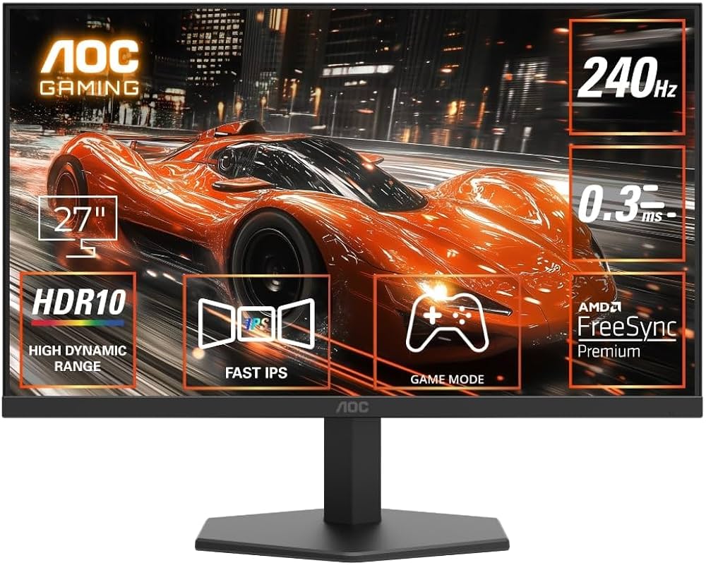 AOC 27G11ZE2/67 FHD 240 HZ MONITOR
