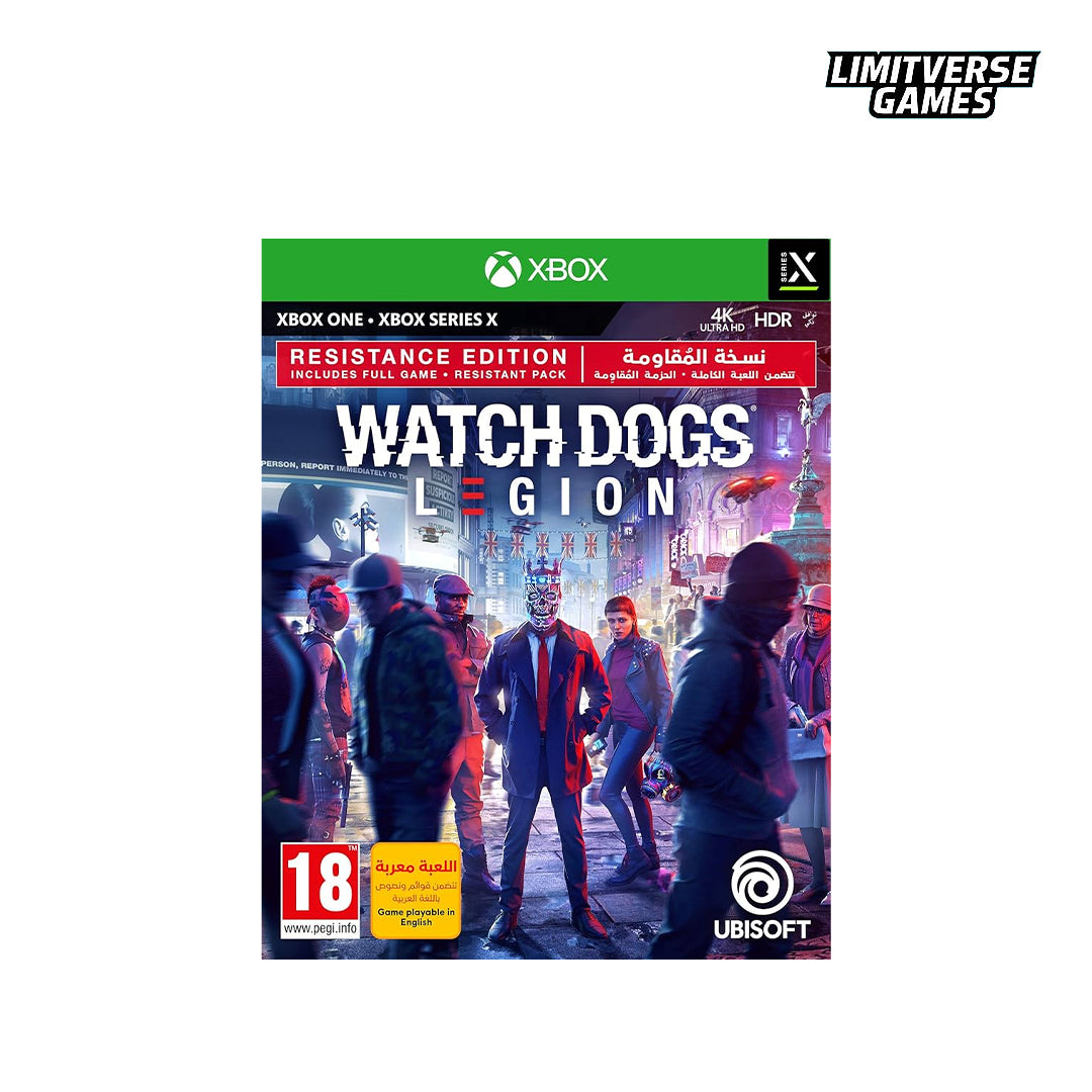 Resistance Edition of the video game Watch Dogs- Legion for Xbox One and Xbox Series X Xbox Series X/S & Xbox One