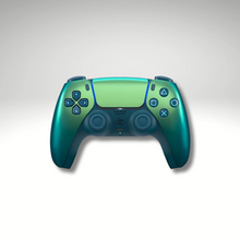 PLAYSTATION 5 DUALSENSE METALLIC GREEN AND BLUE CONTROLLER
