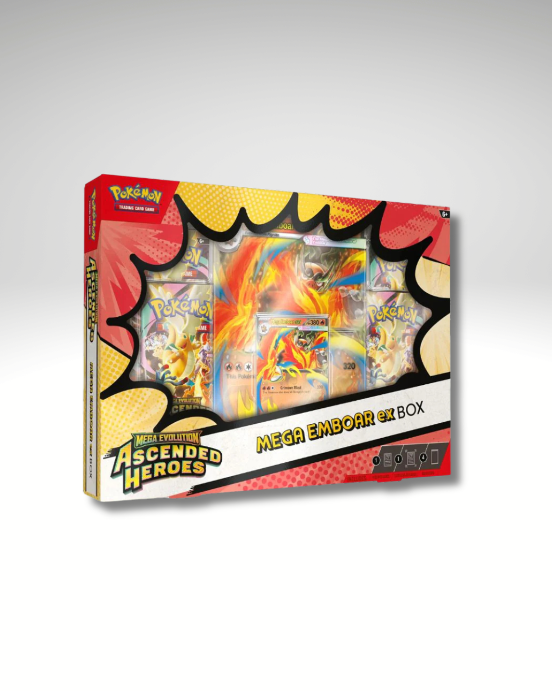 POKEMON MEGA EVOLUTION ASCENDED HEROES MEGA EMBOAR EX BOX
