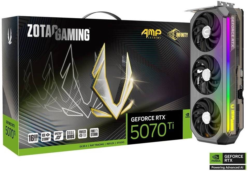 ZOTAC GEFORCE RTX 5070 TI AMP INFINITY