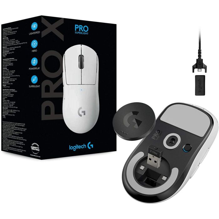LOGITECH SUPERLIGHT PRO X SE MOUSE WHITE